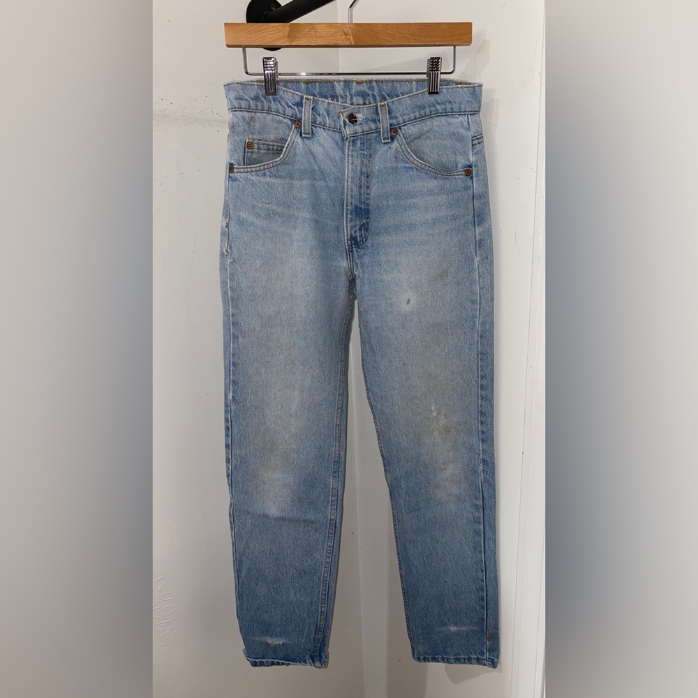Vintage 90s Levi’s Orange Tab Distressed Jeans 30x30 Made In USA